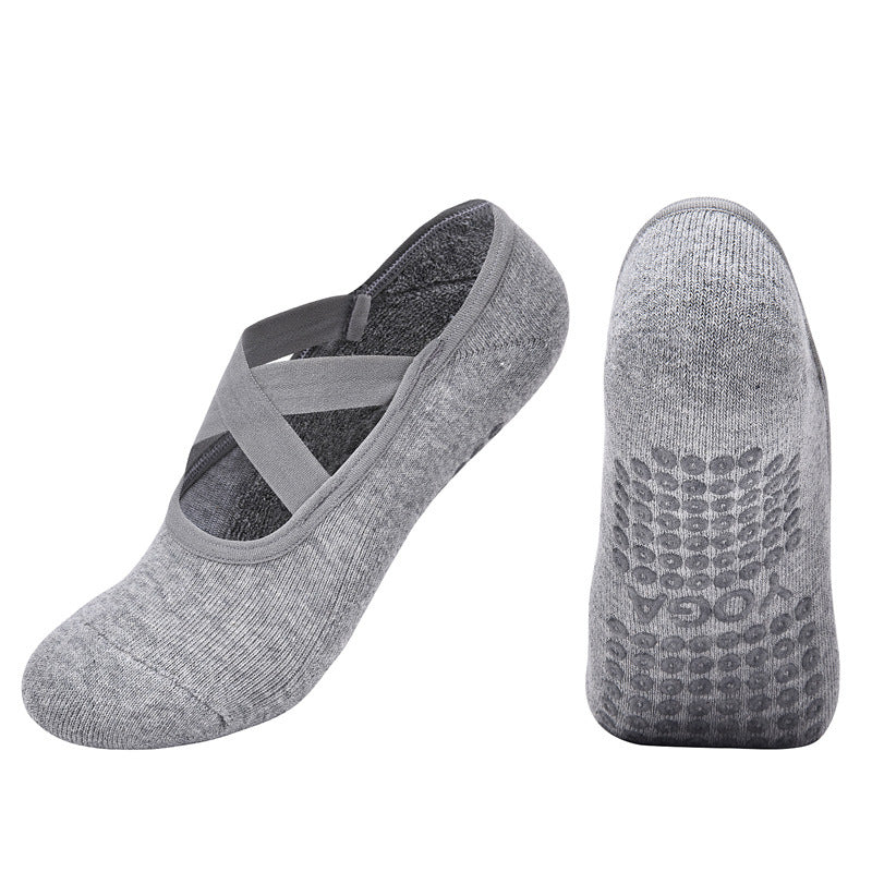 Cross Strap Non-Slip Pilates Socks