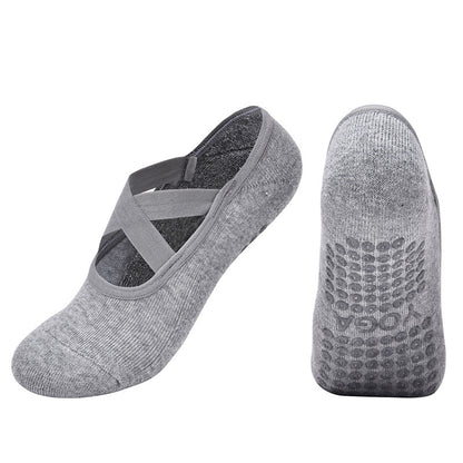 Cross Strap Non-Slip Pilates Socks