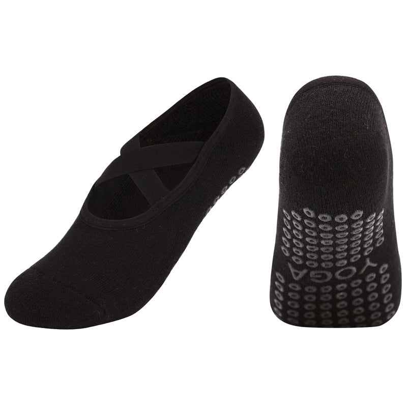 Cross Strap Non-Slip Pilates Socks