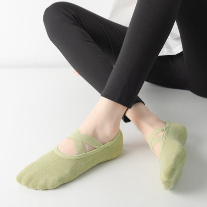 Cross Strap Non-Slip Pilates Socks