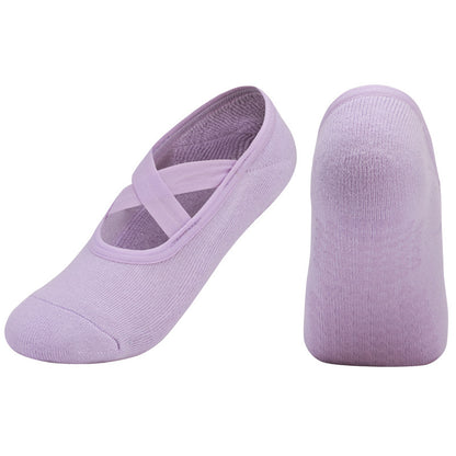 Cross Strap Non-Slip Pilates Socks