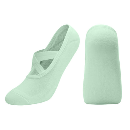 Cross Strap Non-Slip Pilates Socks