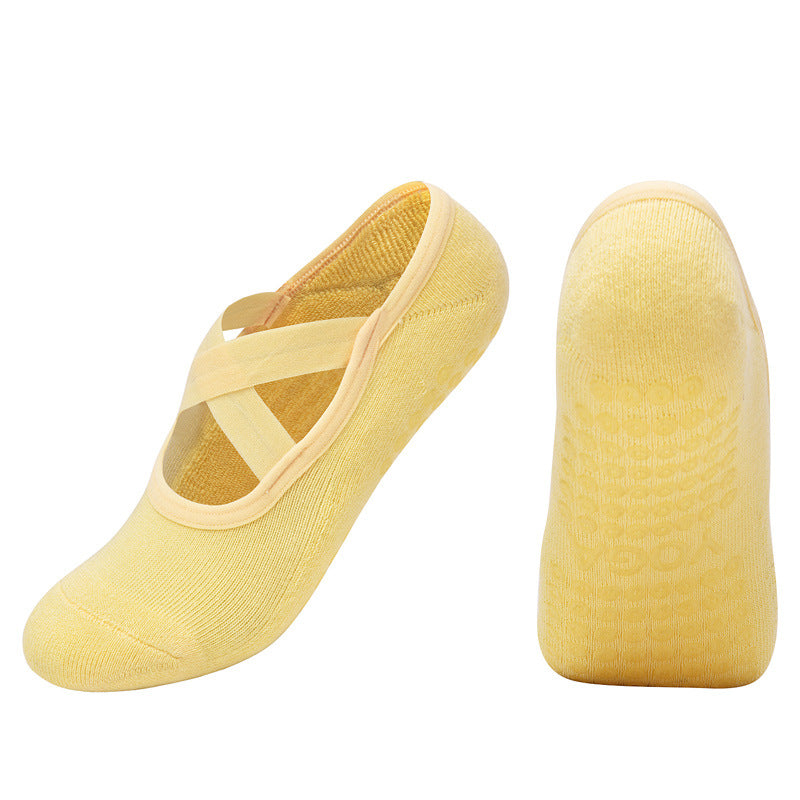 Cross Strap Non-Slip Pilates Socks