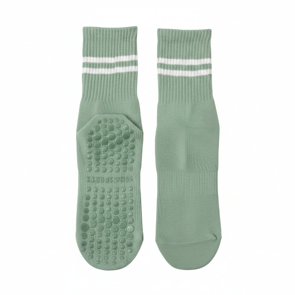 Mid-calf Pilates Socks with Grips
