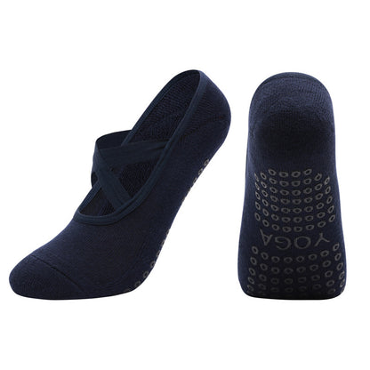 Cross Strap Non-Slip Pilates Socks