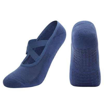 Cross Strap Non-Slip Pilates Socks