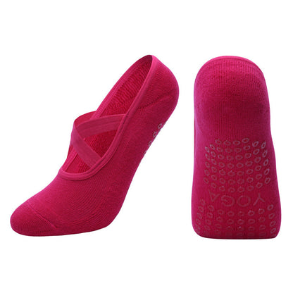 Cross Strap Non-Slip Pilates Socks