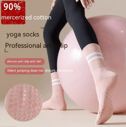Mid-calf Pilates Socks with Grips